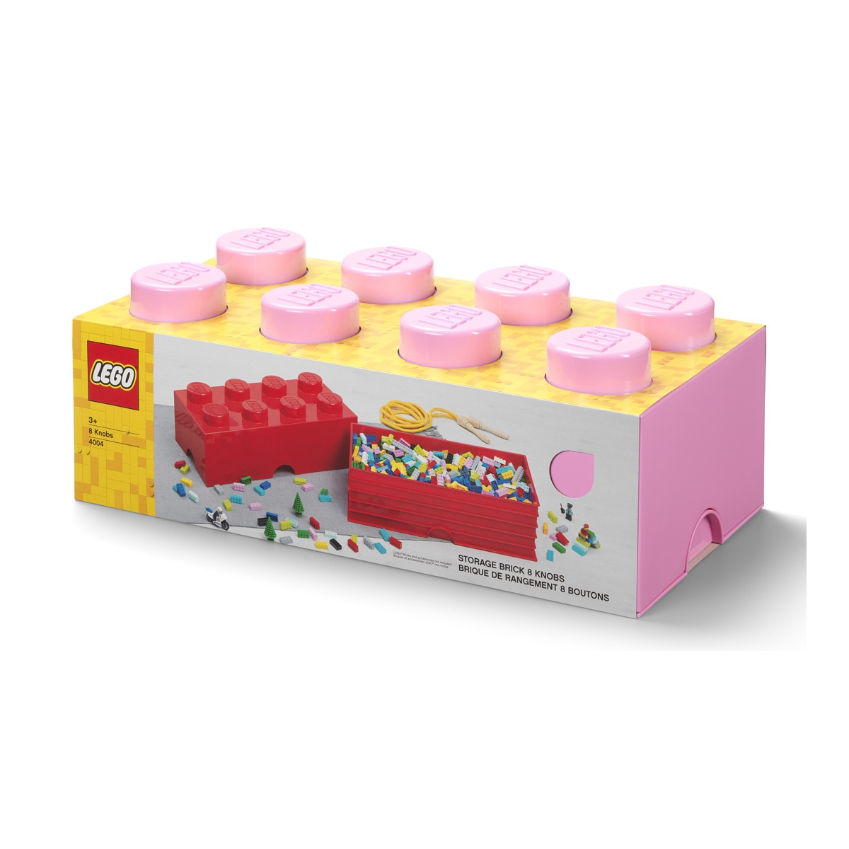 Lego - Brick 8 Almacenaje En Color Rosa Pastel