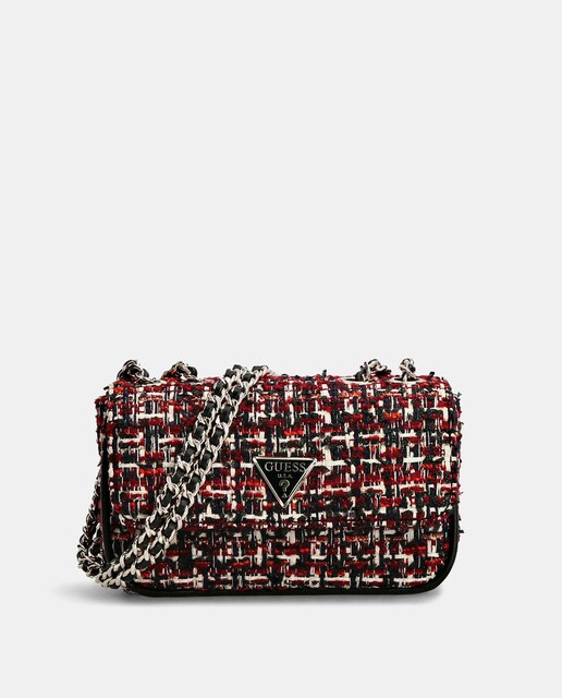 Bandolera mini convertible Cessily de tweed en rojo · Guess · El Corte  Inglés