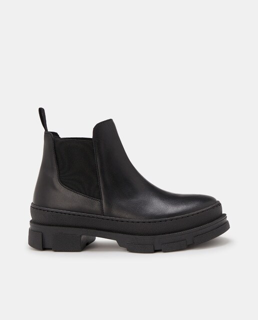 Botines Chelsea de mujer Gloria Ortiz en piel de color negro · Gloria Ortiz  · El Corte Inglés