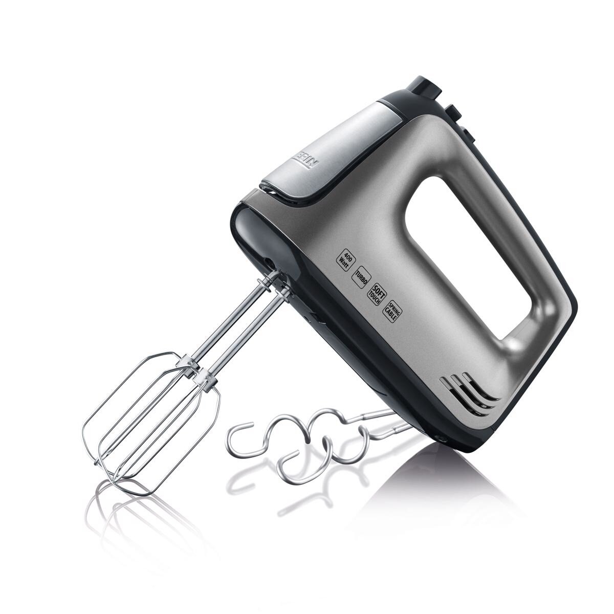 Batedeira Severin HM 3832 de 400 W com 5 Níveis de Velocidade - Aço Inoxidável Aço inoxidável-1
