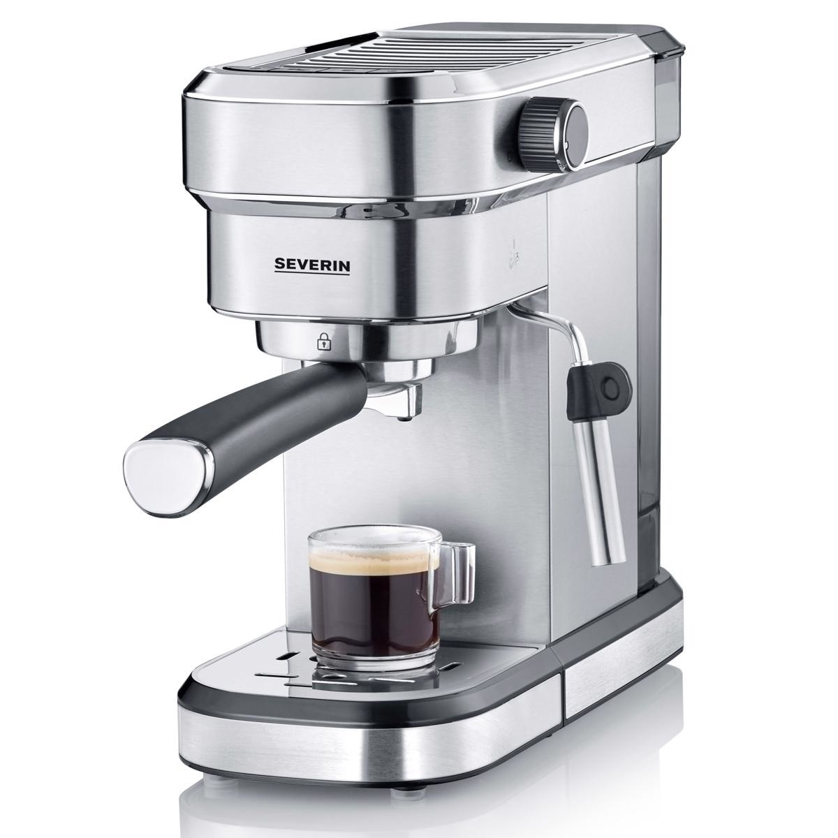 Máquina de Café Manual Severin KA5994 de 15 bar para Café Moído ou Pastilhas - Inox Inox-2