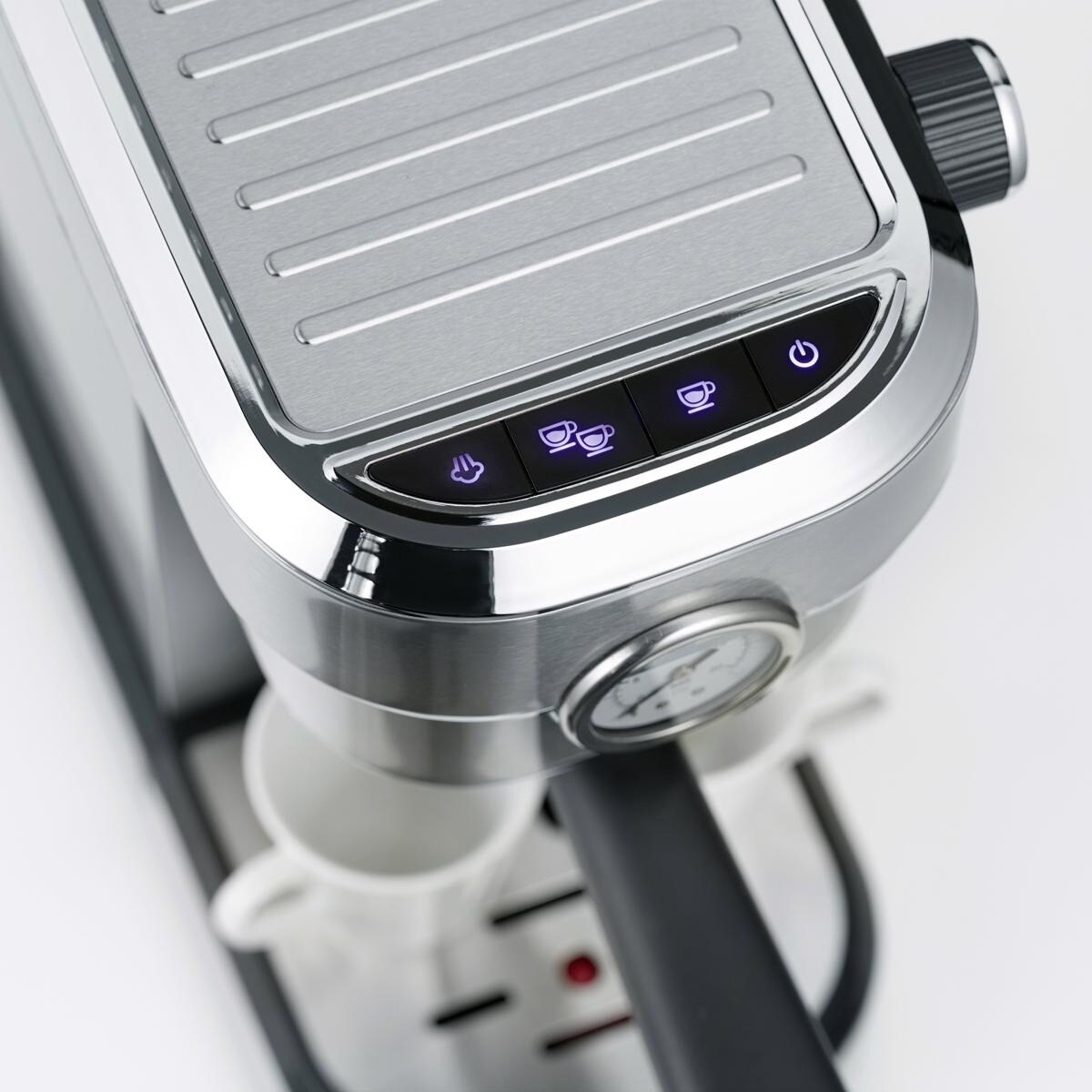 Máquina de Café Manual Severin Expresso Barista  KA5995 de 15 bar para Café Moído e Pastilhas - Inox 7