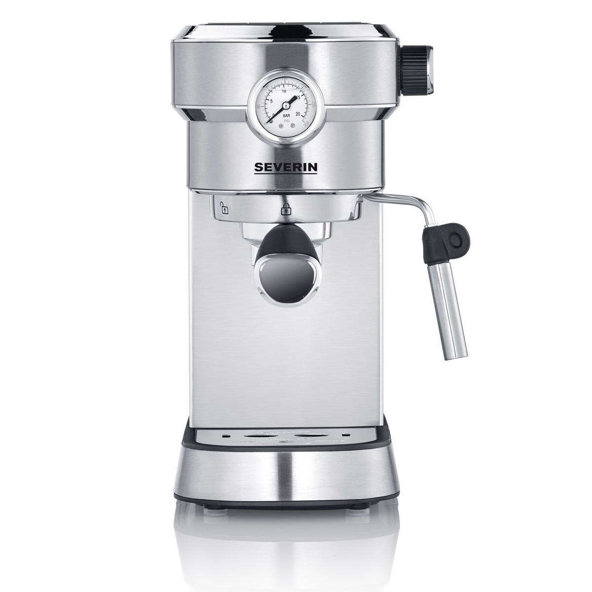Máquina de Café Manual Severin Expresso Barista  KA5995 de 15 bar para Café Moído e Pastilhas - Inox 1