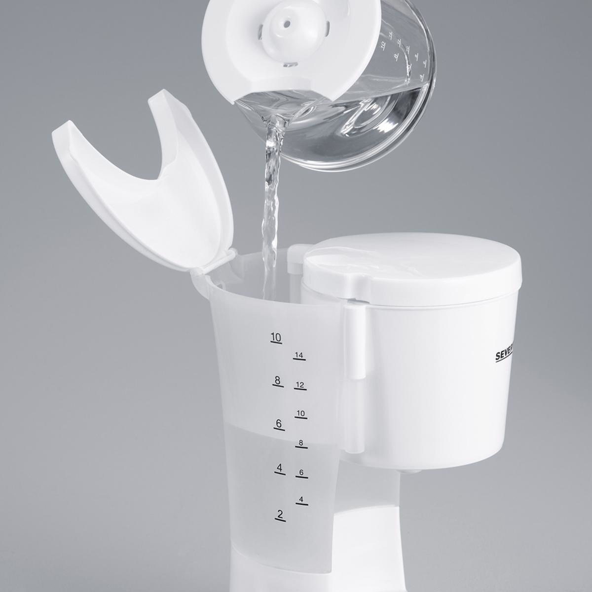 Máquina de Café de Filtro Severin KA4478 de 800 W - 10 Chávenas - Branco Branco-2