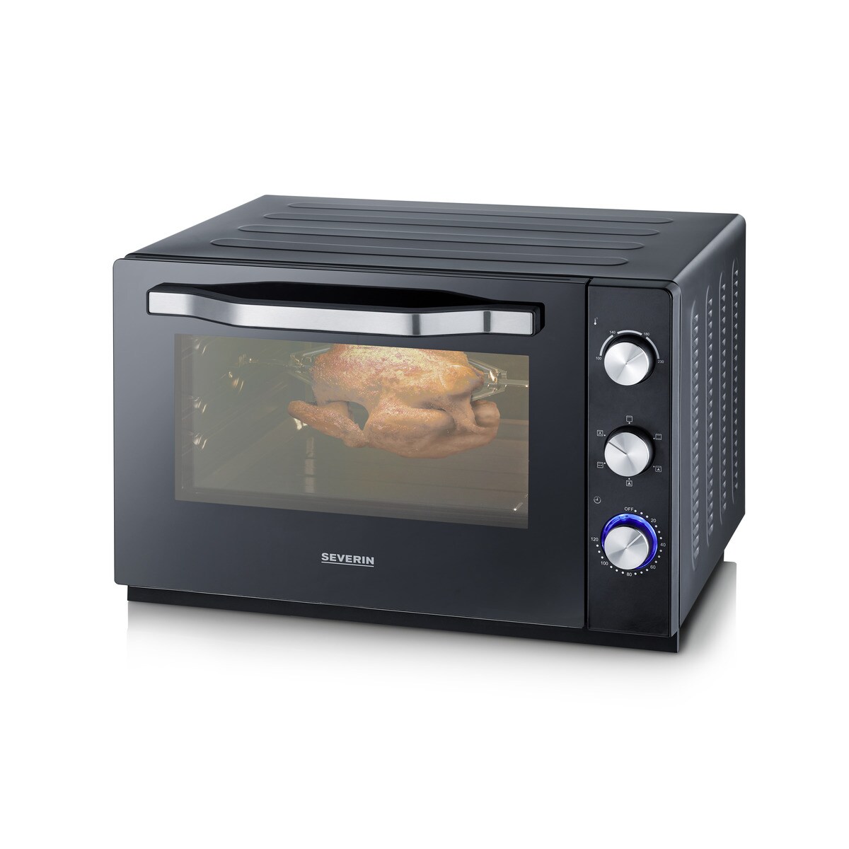 Forno Mini Elétrico Severin TO2066 de 2200 W com Capacidade de 60 Litros - Preto Preto-4