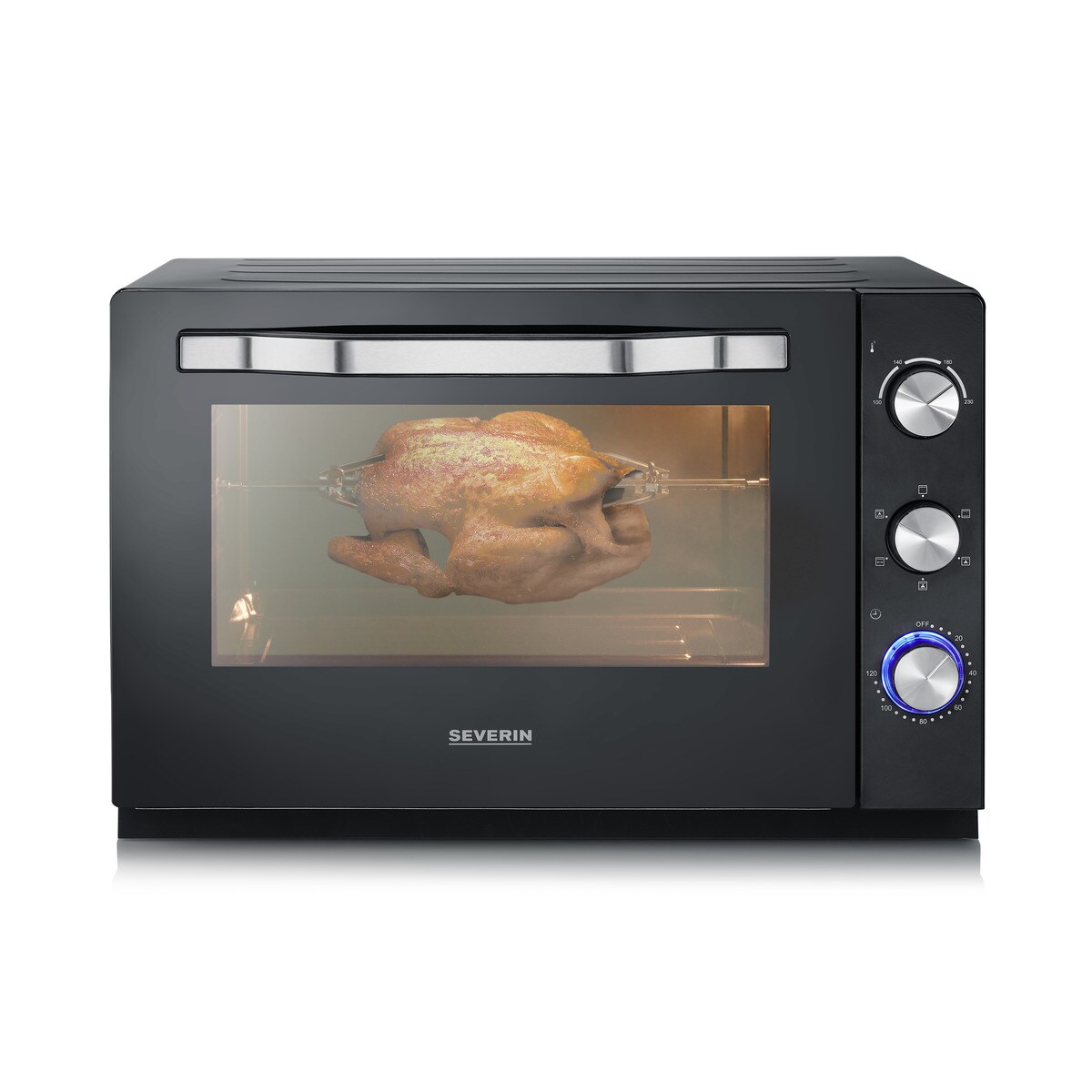 Forno Mini Elétrico Severin TO2066 de 2200 W com Capacidade de 60 Litros - Preto Preto-8