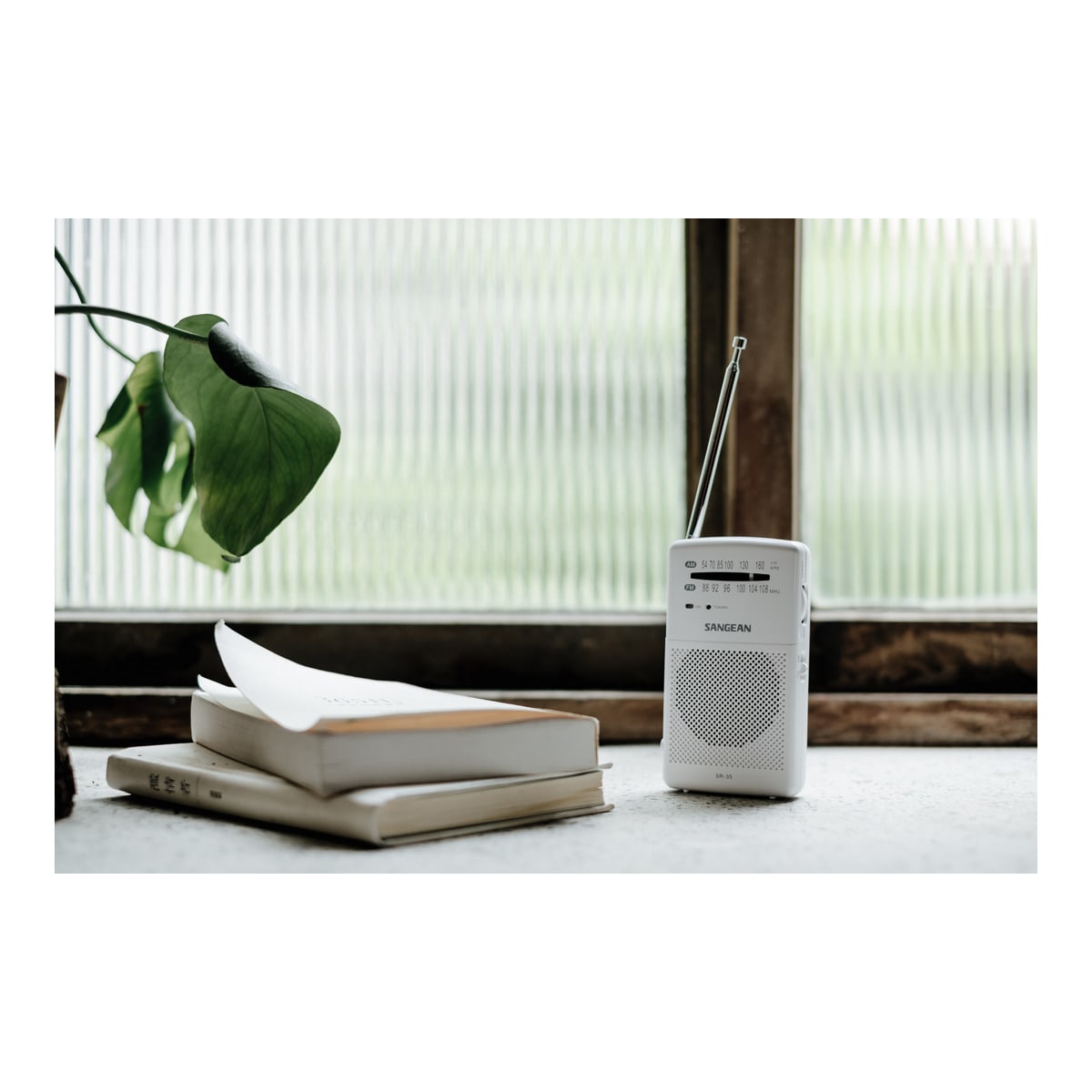 Radio de bolsillo Sangean SSR35W AM/FM Blanco-4