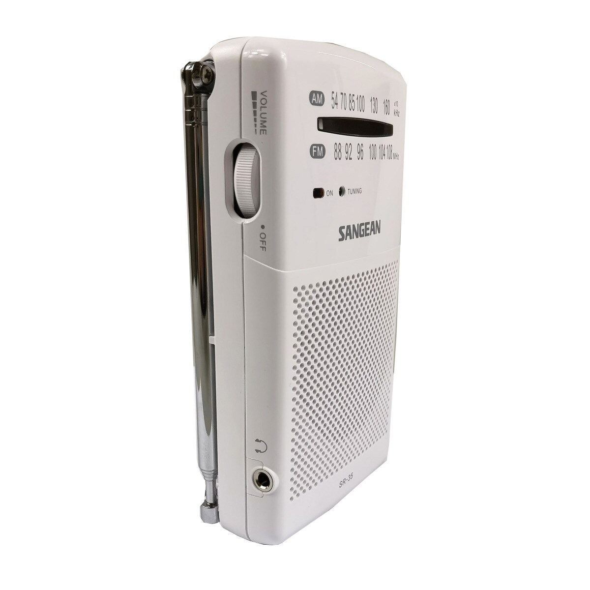 Radio de bolsillo Sangean SSR35W AM/FM Blanco-3