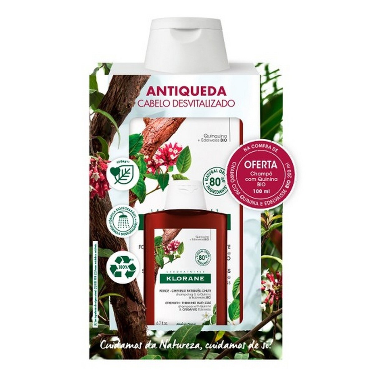 Kit Champô Quinina Bio - 200+100 ml 1