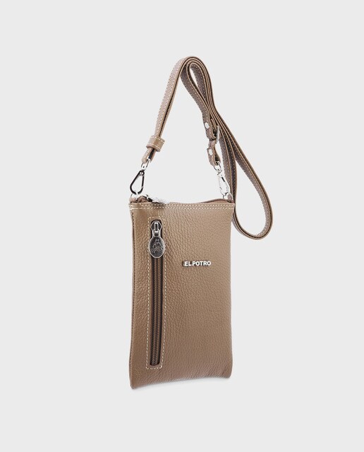 Bolso para móvil El Potro de piel vacuna en camel · El Potro · El Corte  Inglés