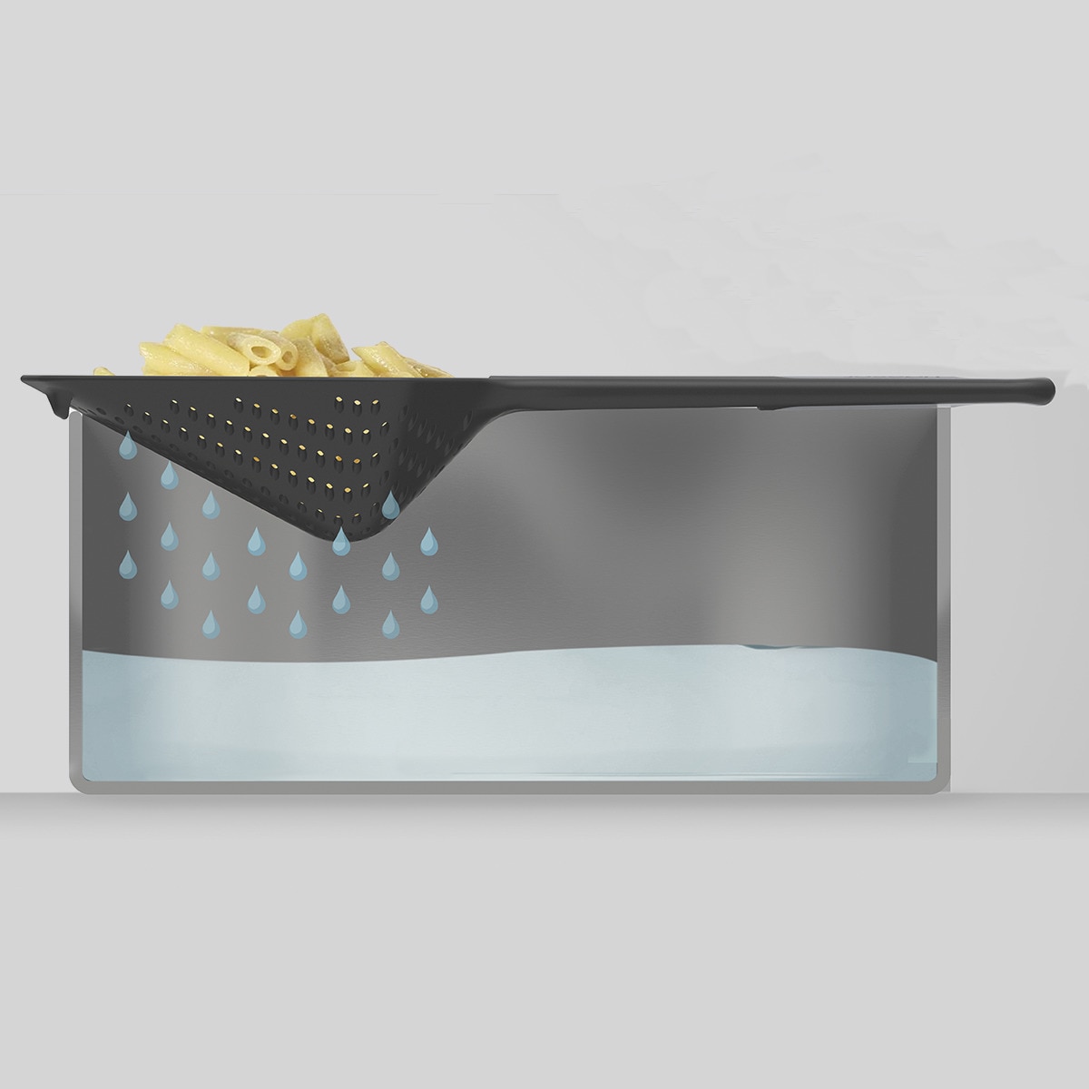 Colher com coador Scoop Cinzento-escuro-5