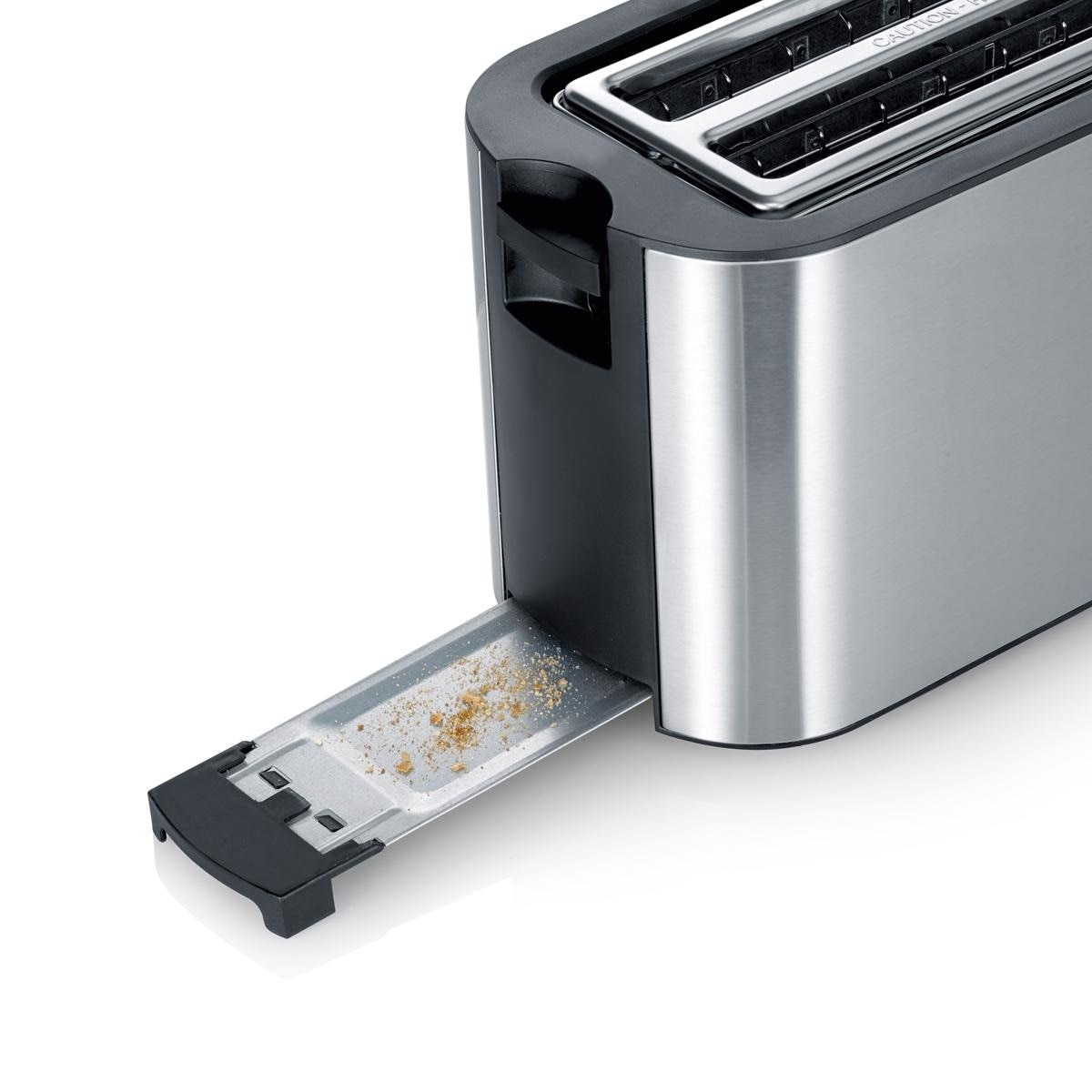 Torradeira Severin AT 2590 Long Slot de 1400 W com 2 Fendas Longas - Inox Inox-5