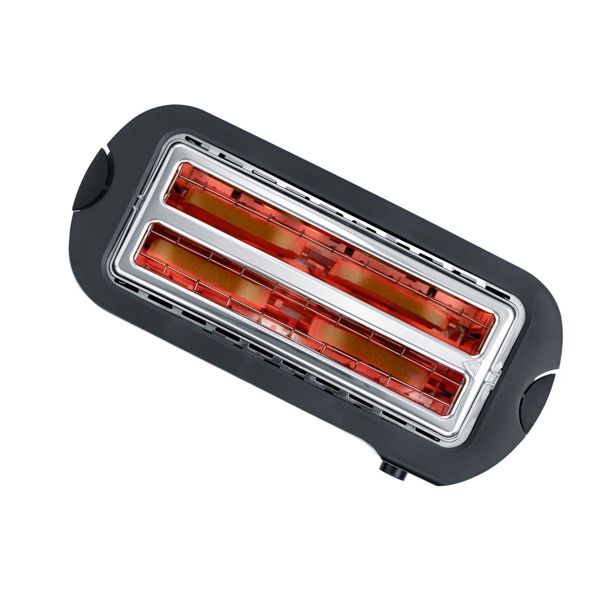 Torradeira Severin AT 2590 Long Slot de 1400 W com 2 Fendas Longas - Inox Inox-4