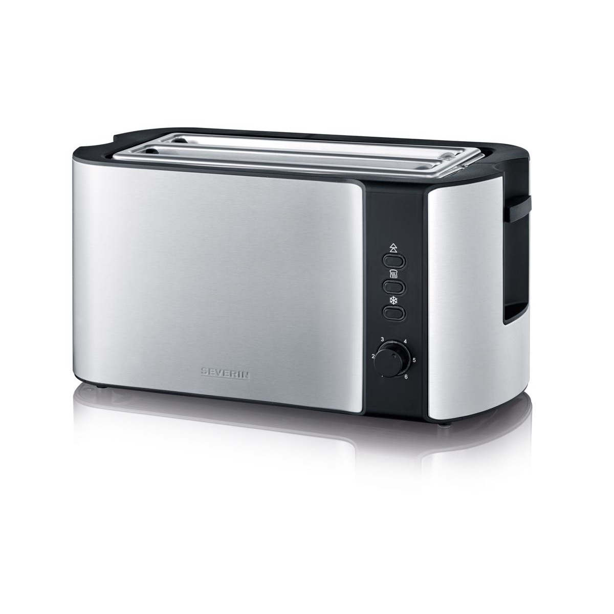 Torradeira Severin AT 2590 Long Slot de 1400 W com 2 Fendas Longas - Inox Inox-1