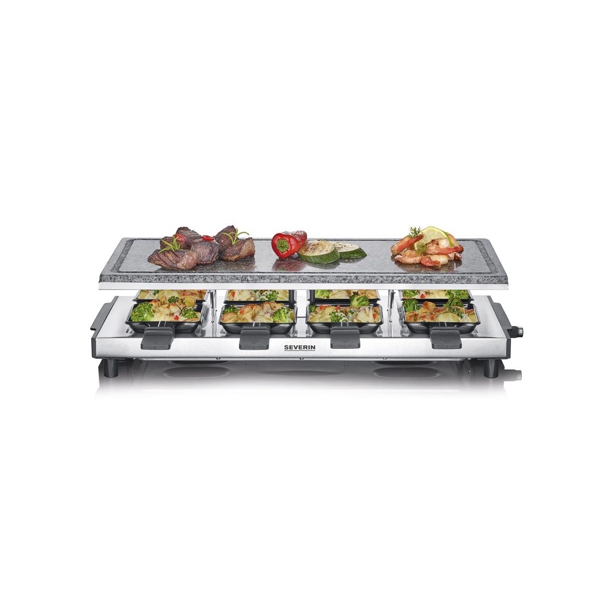 Raclette RG 2374 com pedra natural Aço inoxidável-3