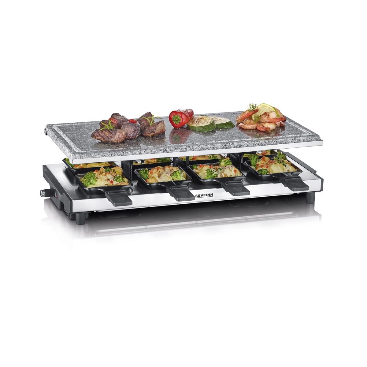 Raclette RG 2374 com pedra natural Aço inoxidável-2