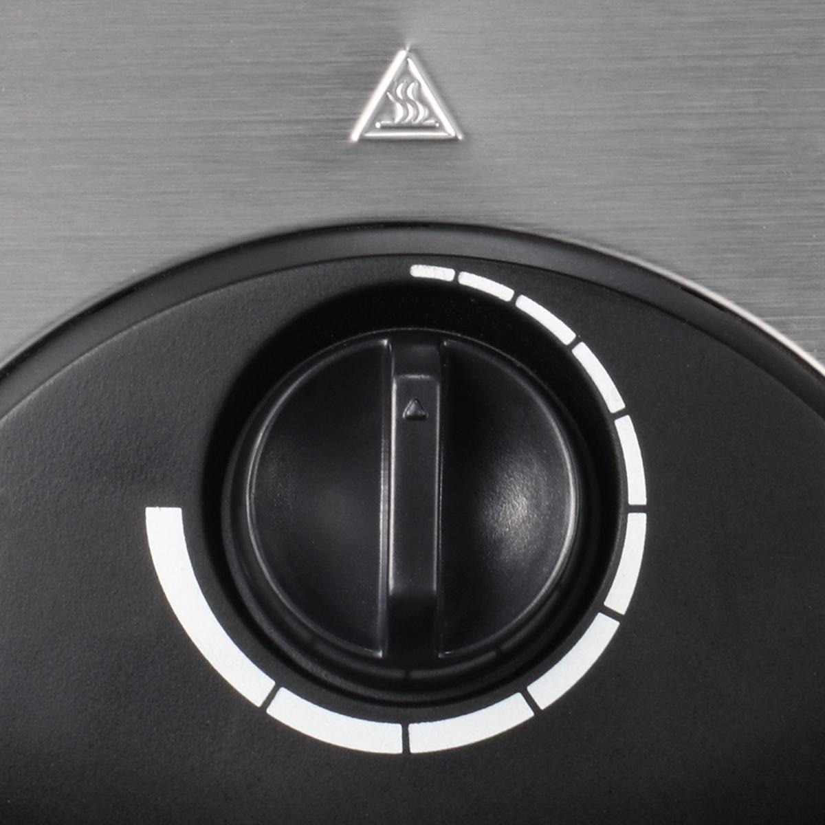 Máquina de Waffles Severin WA 2103 de 1300 W - Aço Inoxidável Escovado Preto Inox/Preto-4