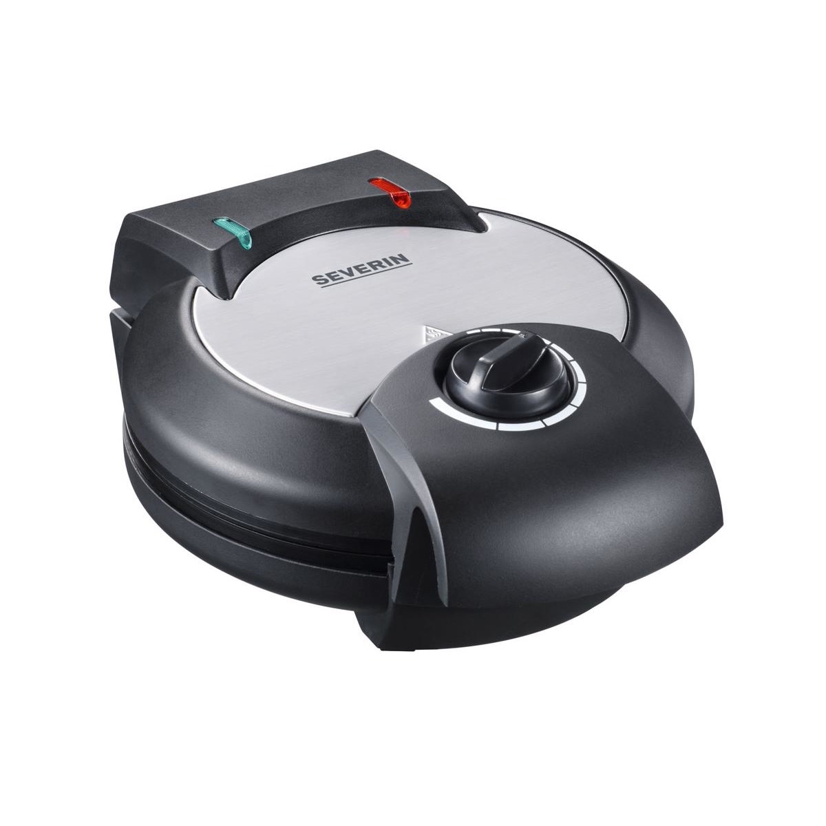 Máquina de Waffles Severin WA 2103 de 1300 W - Aço Inoxidável Escovado Preto Inox/Preto-1