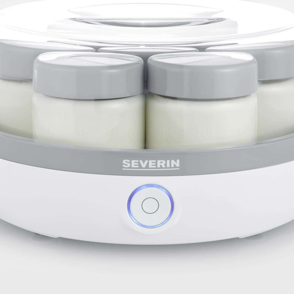 Iogurteira Severin JG 3518 de 13 W e com 7 Copos - Branco e Cinza Branco / Cinzento-6