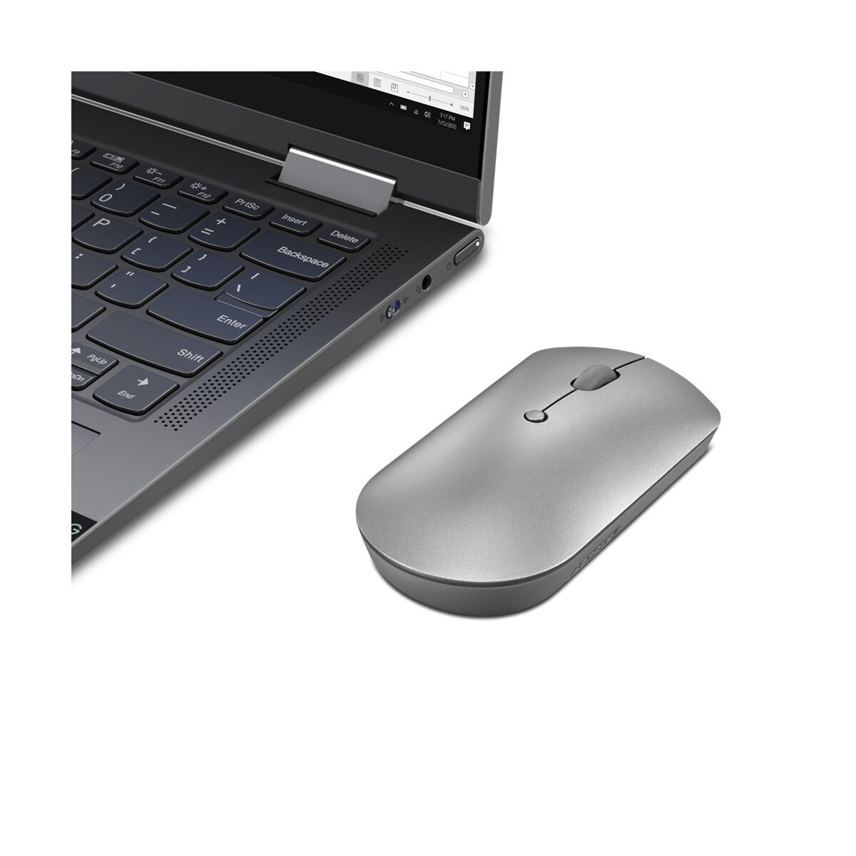 Rato Óptico Lenovo 600 Silent Bluetooth - Cinza Cinzento-6