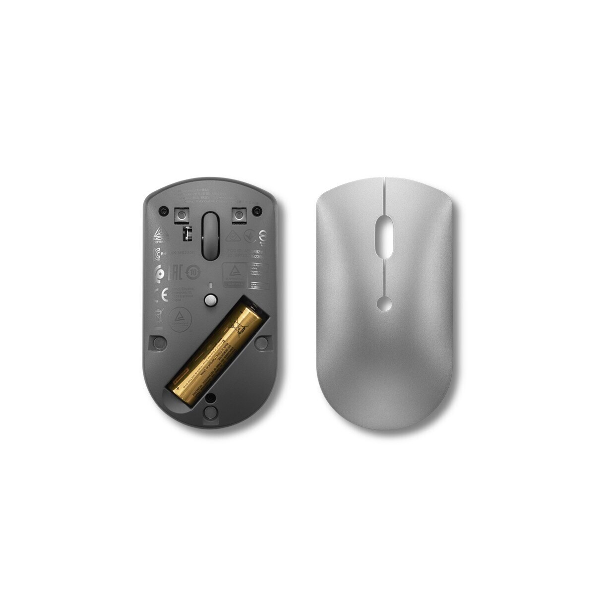 Rato Óptico Lenovo 600 Silent Bluetooth - Cinza Cinzento-5