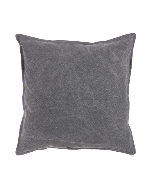 Imagen 0 de Cojín gris oscuro 100% algodón