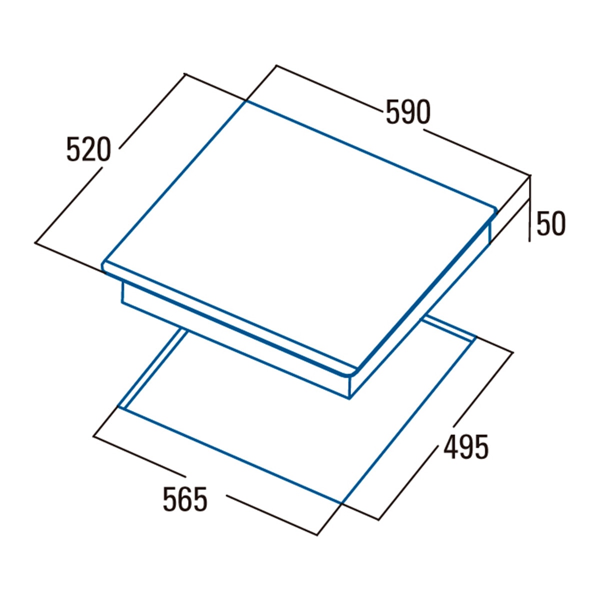 Placa inducción Cata 2 zonas dobles modulares - INDUCCION, GIGA Gris-2