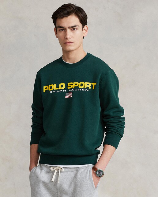 Sudadera de hombre logo Polo Sport verde oscuro · Polo Denim · El Corte  Inglés