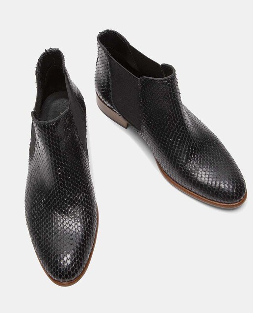 Botines chelsea de mujer en piel de color gris · Mercules · El Corte Inglés