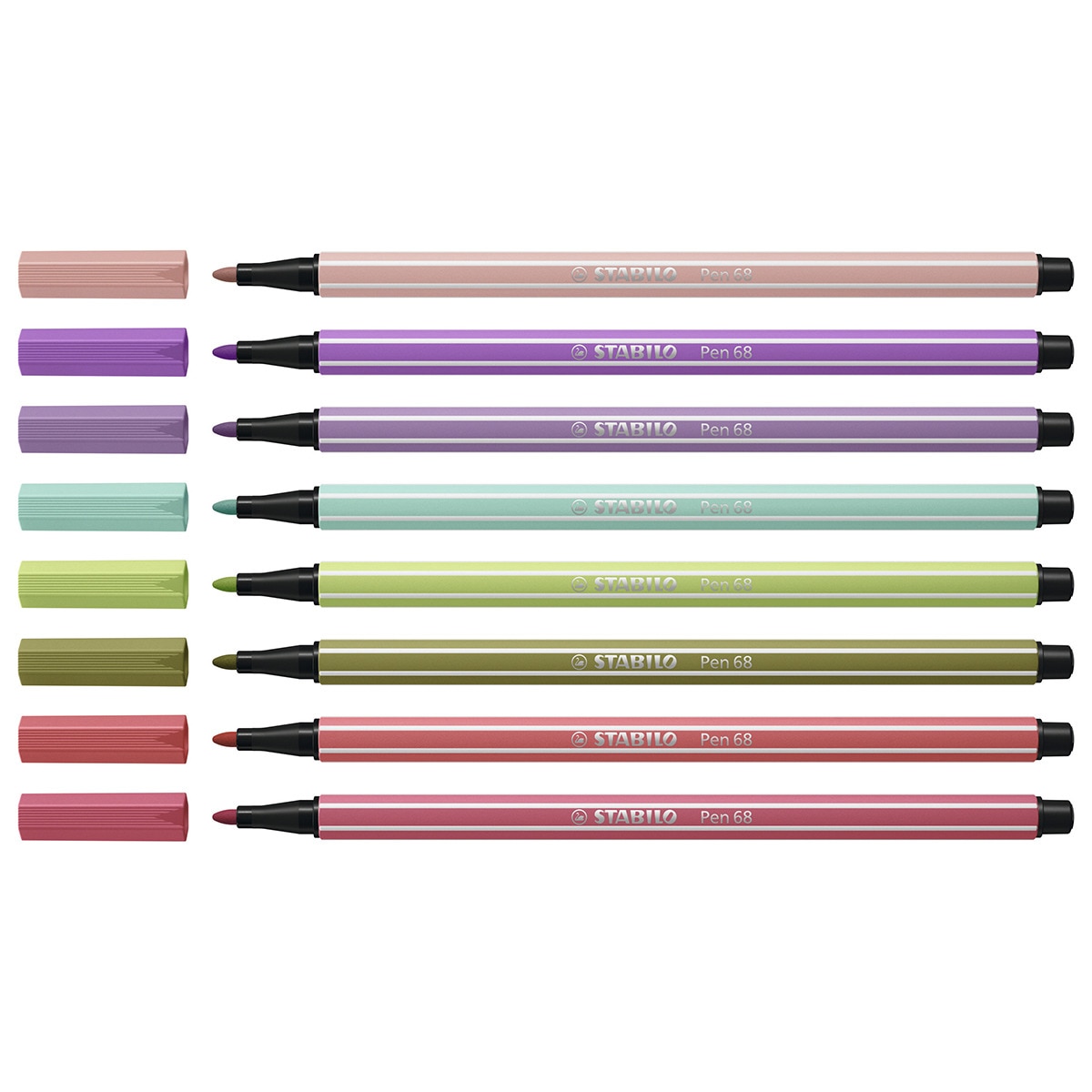 1 Rotulador Premium STABILO Pen 68 Rojo Fresa 5