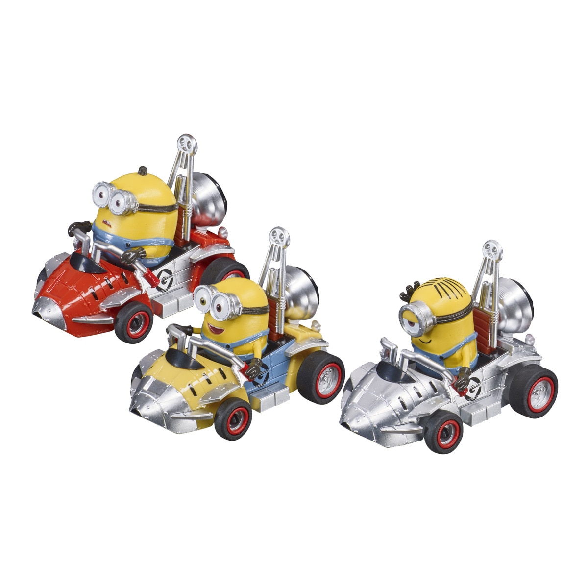 Carrera - Caja 3 Coches De Retrofricción En Escala 1/43 Minions