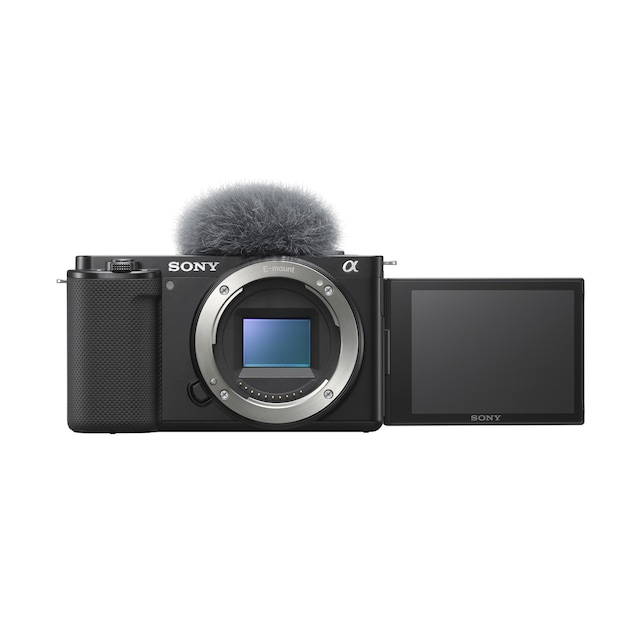 Imagen 0 de Sony Alpha ZV-E10. Cámara vlog mirrorless APS-C cuerpo. Pantalla abatible, vídeo 4K, enfoque automático al ojo en tiempo real)