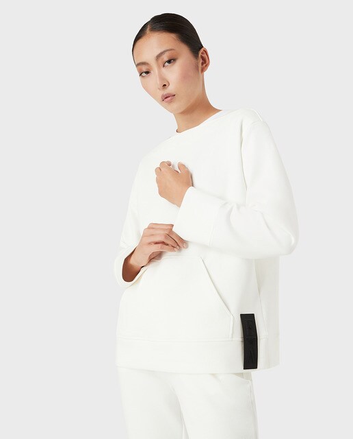 Sudadera de mujer efecto neopreno negra · Emporio Armani · El Corte Inglés