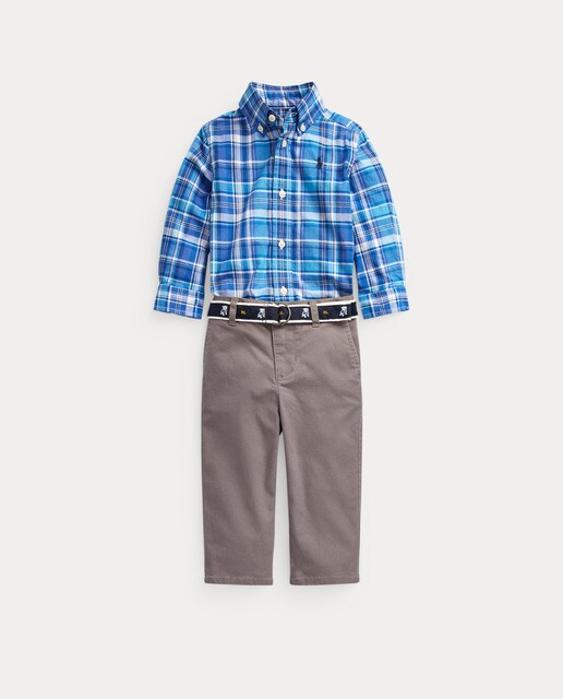 Conjunto de bebé niño en azul a cuadros · Polo Ralph Lauren · El Corte  Inglés