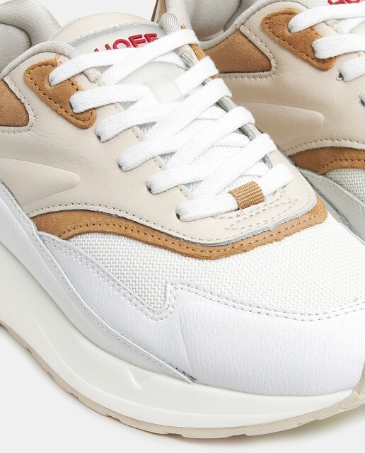 Zapatillas de mujer de piel Hoff en blanco con cierre de cordones · Hoff · El  Corte Inglés