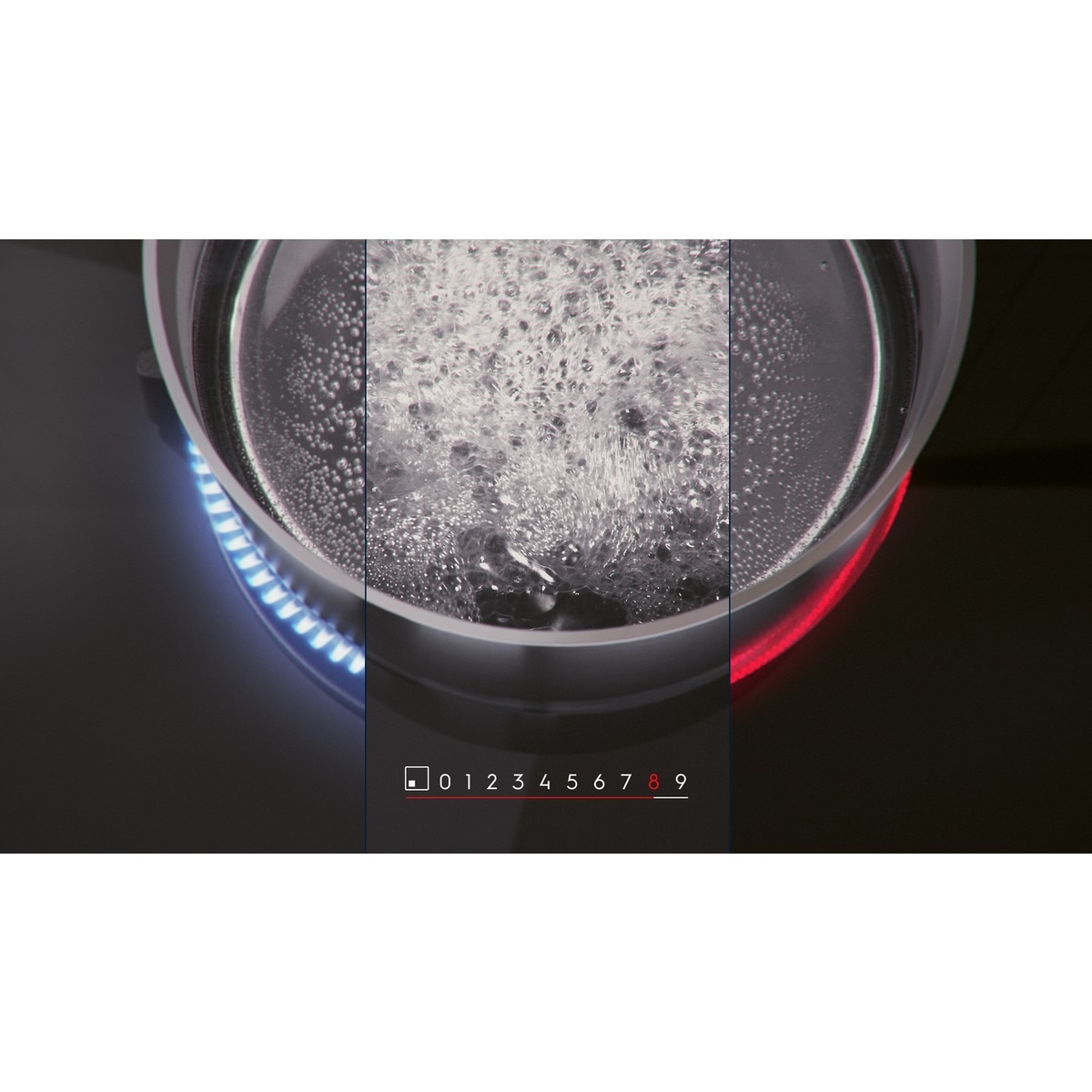 Placa inducción Electrolux con 3 zonas de cocción - EIT60342 Negro-6