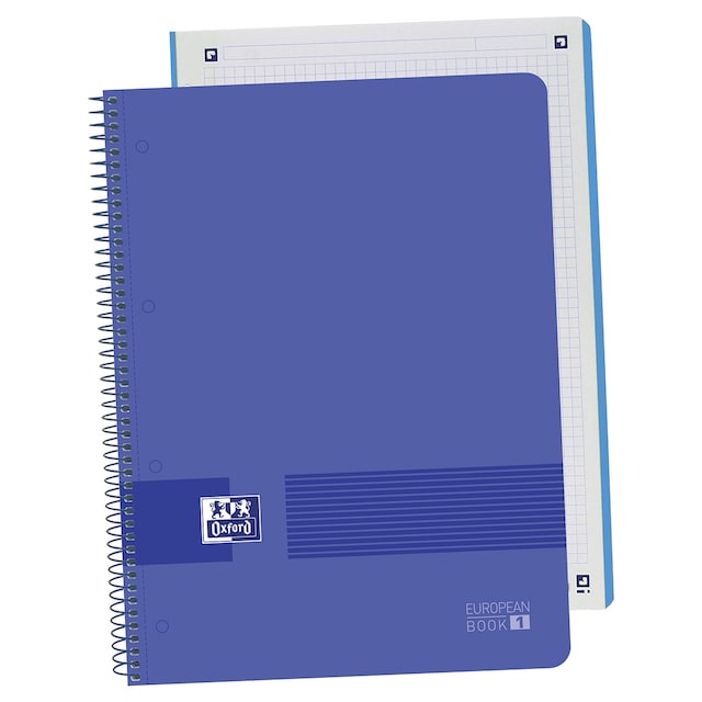 Imagen 0 de Cuaderno Microperforado Oxford 1 Live&Go Tapa Plástico A4+ 80 Hojas 5X5 Azul Marino