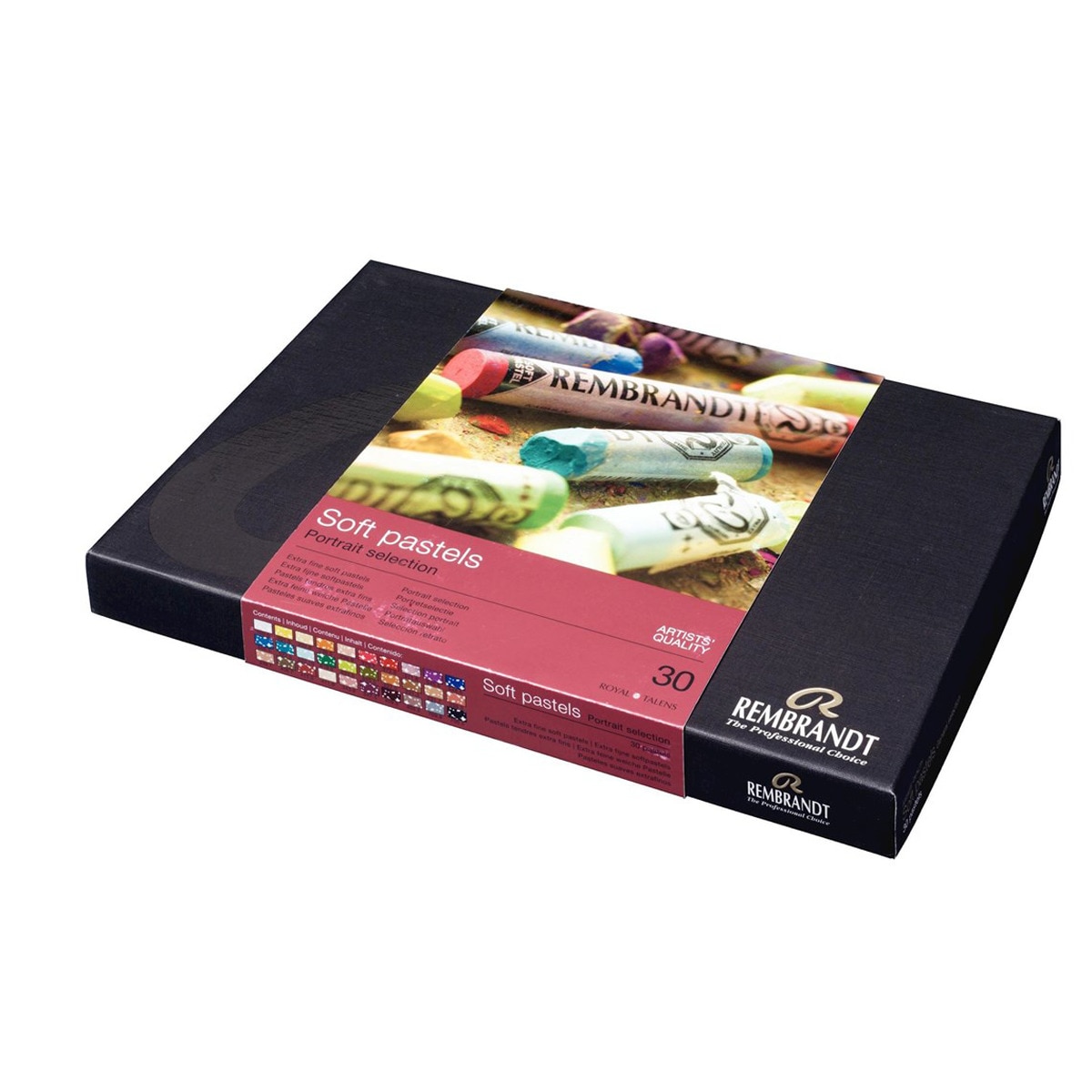 Imagem 0 de Caixa de 30 barras de pastel suave Selecção Retracto Rembrandt multicolor
