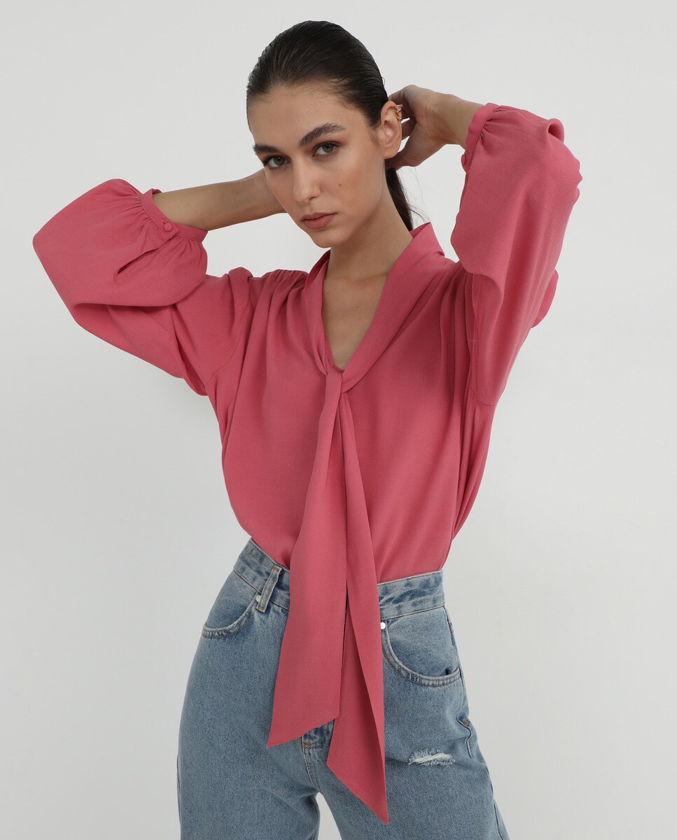 Blusa fluida lazada · Fórmula Joven · El Corte Inglés