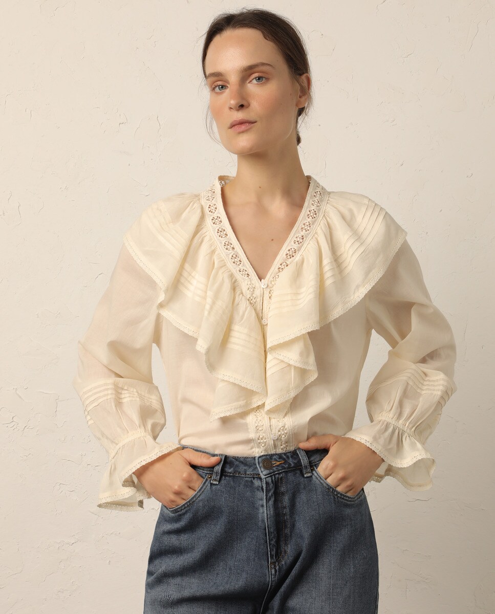 Blusa bordada volantes Boho Collection · Lloyd's · El Corte Inglés