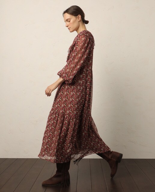 Vestido largo estampado volantes Boho Collection · Lloyd's · El Corte Inglés