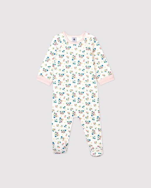 Pelele con cremallera con flores de bebé niña de tejido túbico · Petit  Bateau · El Corte Inglés