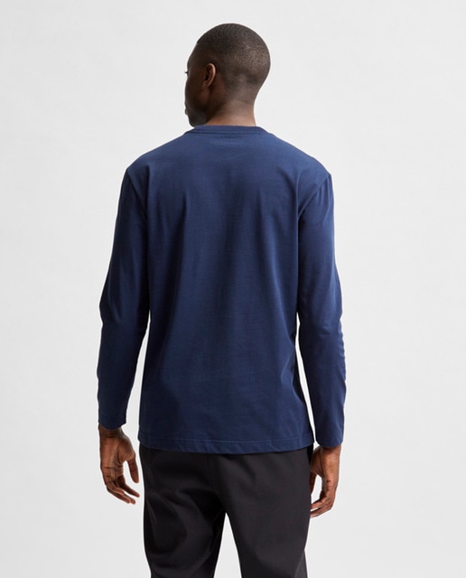 Camiseta de hombre en algodón orgánico de manga larga · Selected · El Corte  Inglés