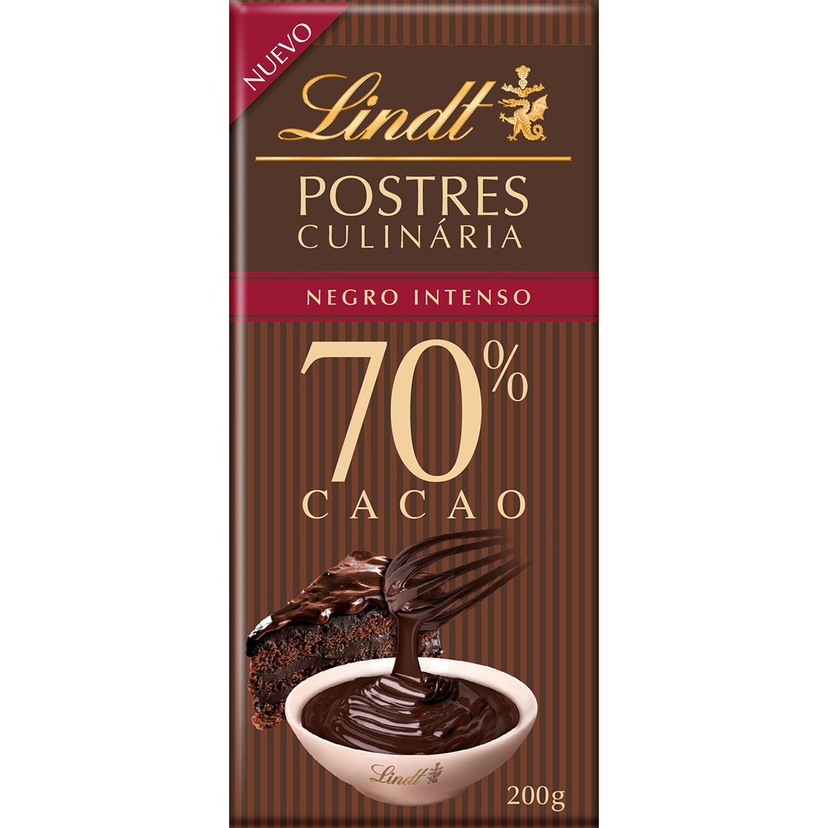 chocolate negro intenso de repostería y postres 70% cacao para fundir tableta 200 g
