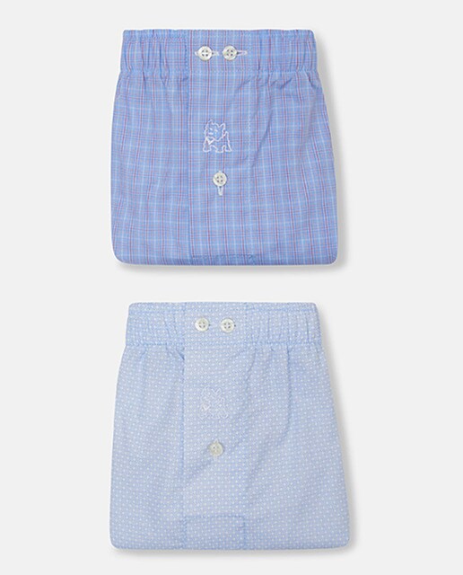 Pack de dos boxers de tela de hombre azules · Kiff-Kiff · El Corte Inglés