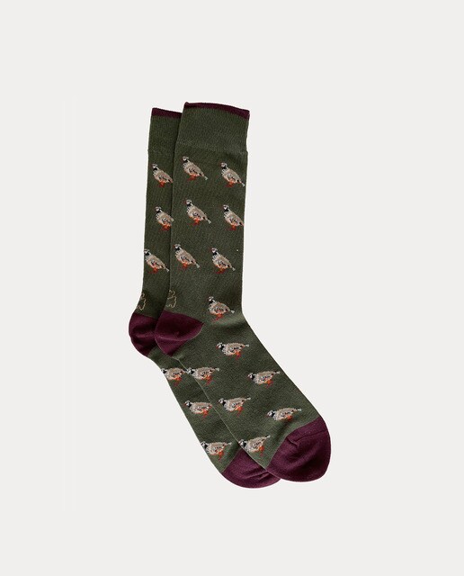 Calcetín de hombre perdiz verde · Kiff-Kiff · El Corte Inglés