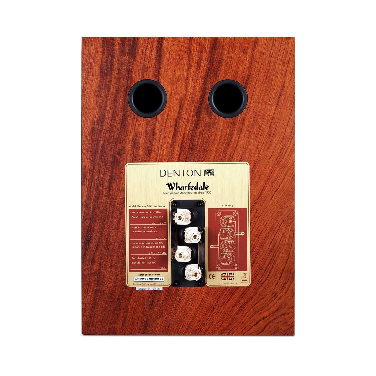 Altavoces de estantería Wharfedale Denton 85 (2 unidades) Caoba Caoba-3