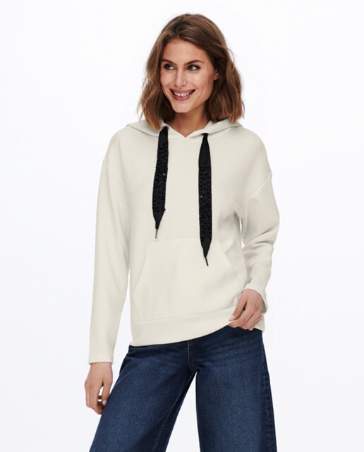 Sudadera de mujer con capucha y cordones · Only · El Corte Inglés