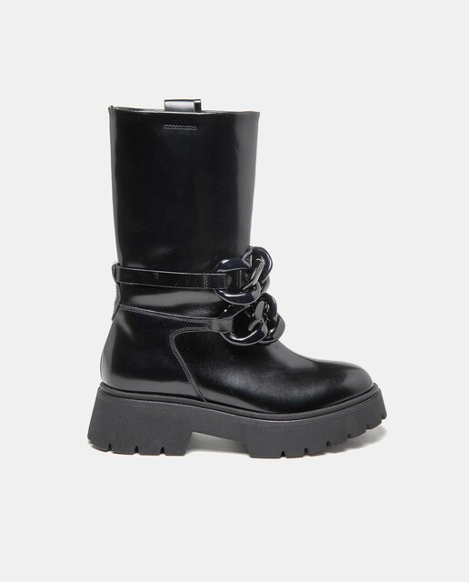 Botas de mujer en color negro con adorno de cadenas · Janet \u0026 Janet · El  Corte Inglés