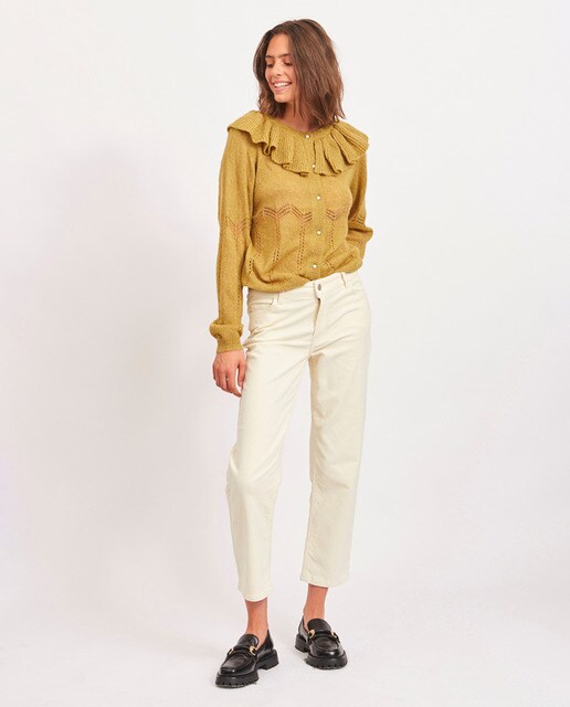 Pantalón de mujer cropped micropana · Vila · El Corte Inglés